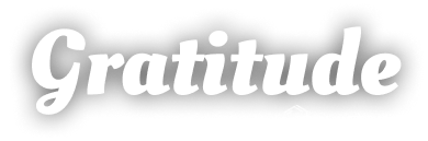 Gratitude wordmark — the product brand applied to the digital tipping app